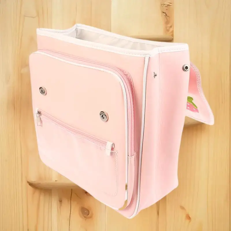 لطيف الكرتون الوردي سعة كبيرة على ظهره جميل تنوعا الفراولة حقيبة مدرسية عارضة التنقل على ظهره هدايا الطلاب