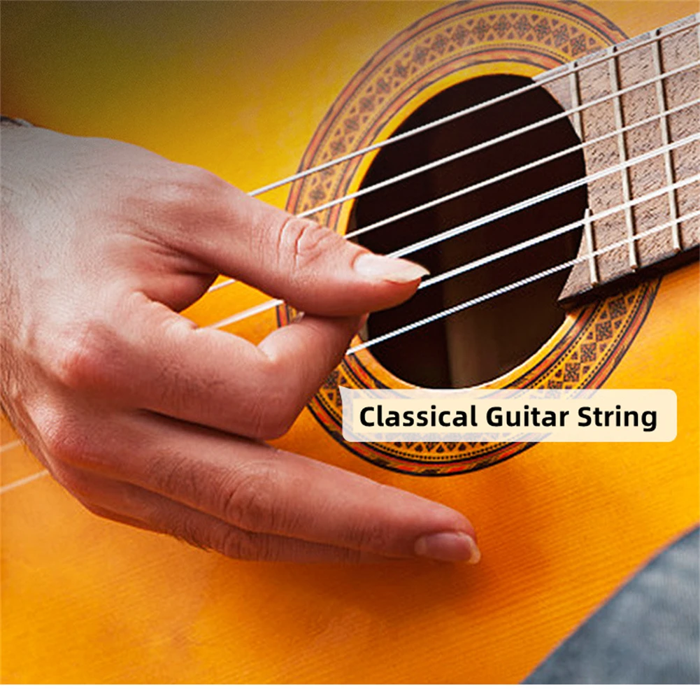 Alice A103 Classical Guitar Strings Clear Nylon Silver-Plated Copper Wound Plated 1/2/3/4/5/6 String Guitar Accessories