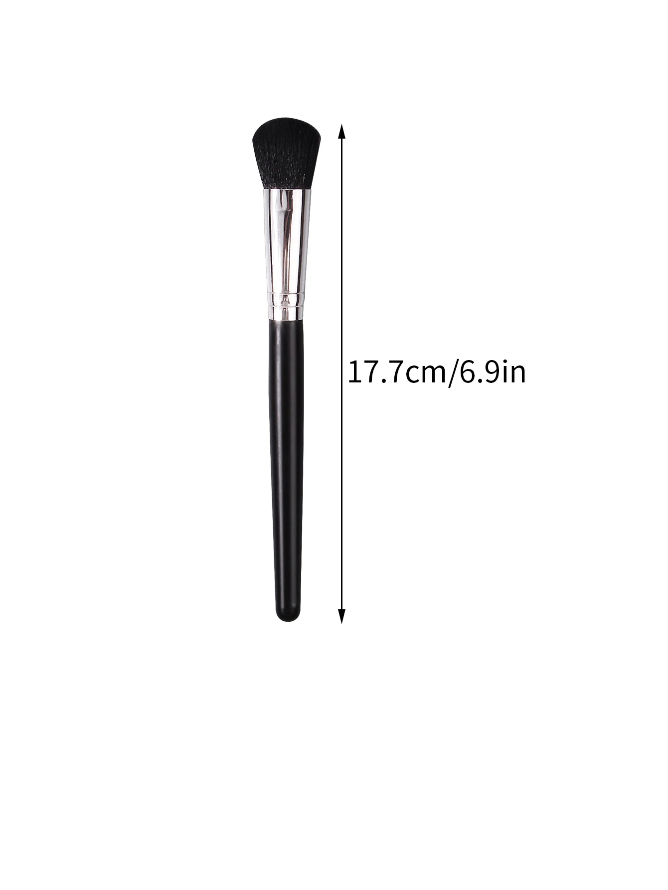 Pincel smuder com cabo de madeira macia, 2 peças, pincel para blush, pincel para destaque, ferramenta portátil multifuncional de pincel de maquiagem facial