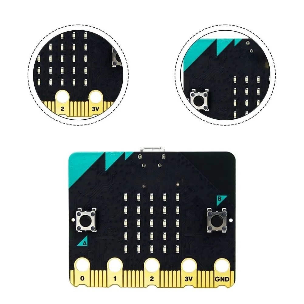 For Microbit V2 Development Board Programming Kit With Built-in Sensors Wireless For STEM Education Robotics Coding Learning