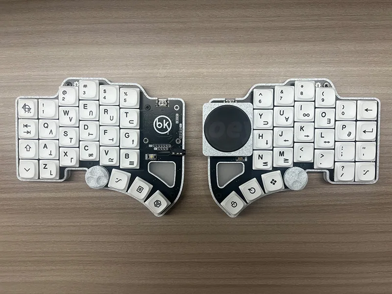 Dilemma Max Split Keyboard Wired RGB Support QMK VIAL Choc V1/V2 PLA Case Custom Split Keyboards with Knob Touch Panel PC Gamer