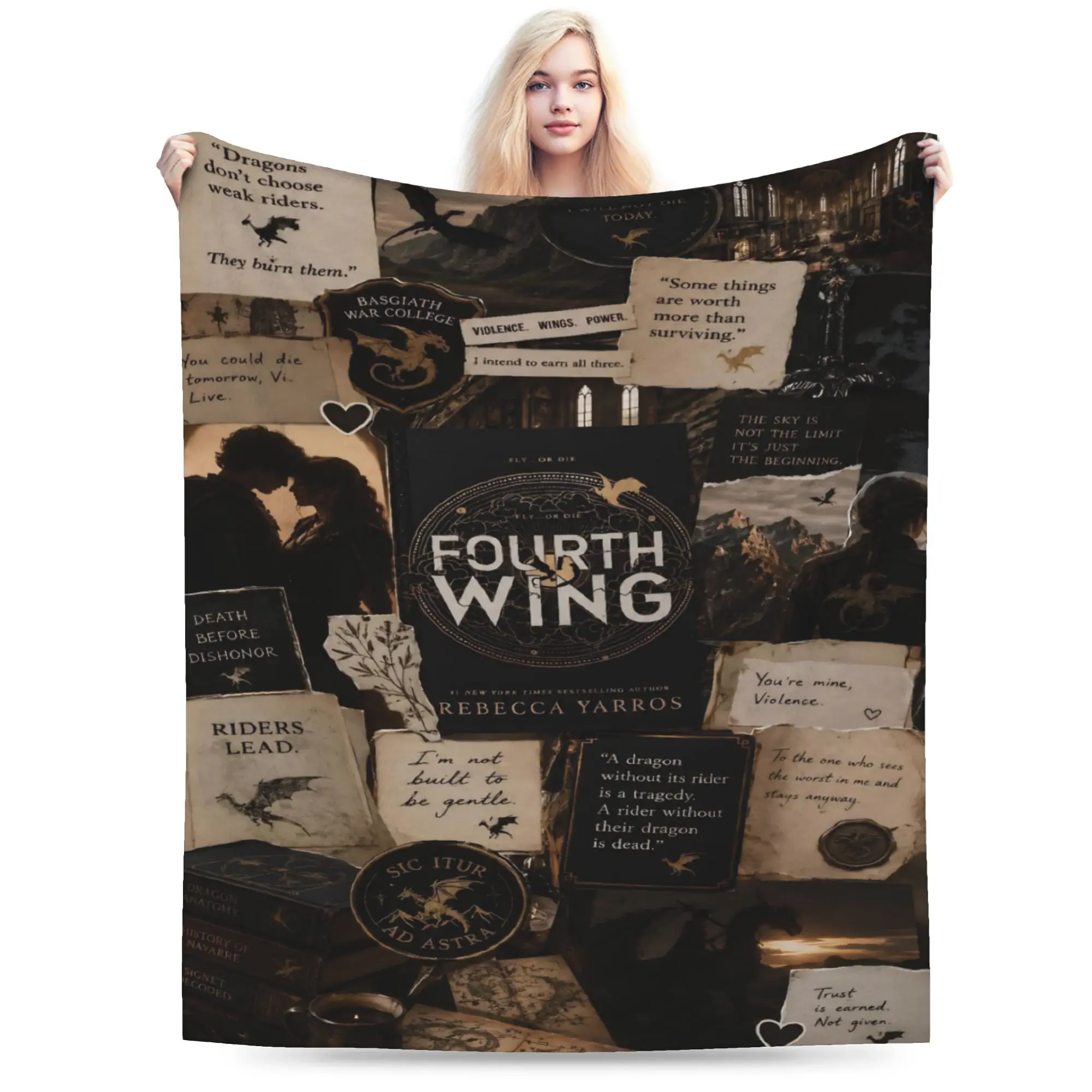 Relax F-Fourth W-Wing Dragon Blanket Accessories Bedding Decorative  Throw Blanket Super Warm Fleece for Travel