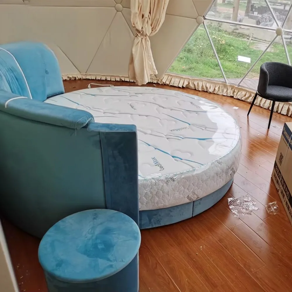 Customizable Geodesic Dome Glamping Tent, Wind‑Resistant PVC Shelter for Resort, Campsite, Hotel  Commercial Event Accommodation