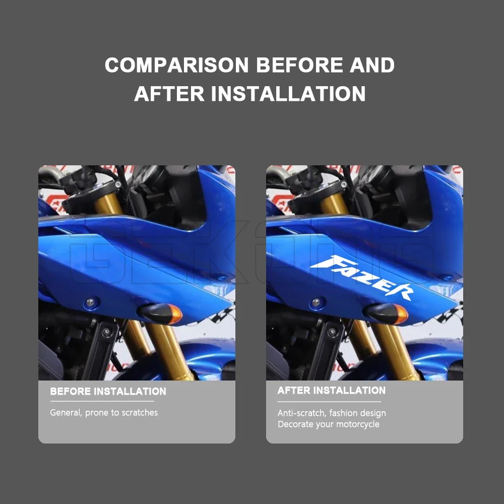 Motorcycle Sticker Waterproof Decal FZ1 Fazer For Yamaha FZ8 FZ6 Fazer S2 FZ1S FZ6S FZ8S Accessories 2004-2015 2012 2013 2014 view 3