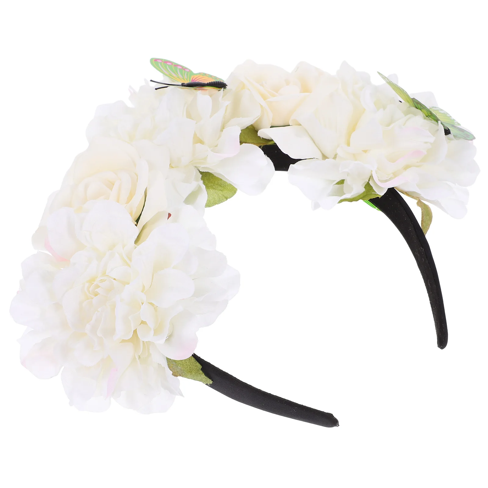 

Butterfly Buckle Headband Fabric Wedding Prom Headpiece Vacation Party Floral Accessories Women Hair Decor Elegant Style