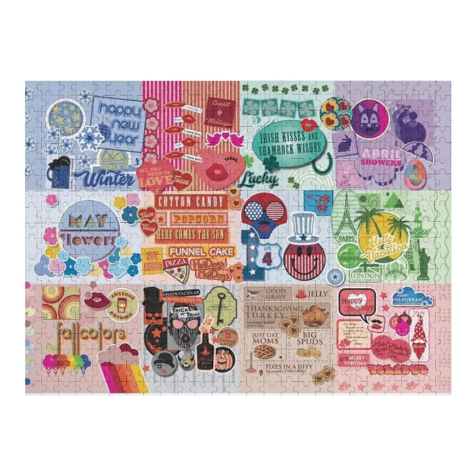 

Сезонная наклейкаМания-головоломка-головоломка Персонализированные персонализированные игрушки Индивидуальные подарки для детей-головоломка