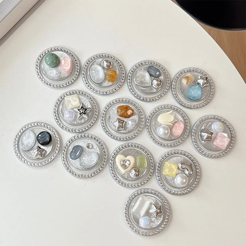 الكورية جوهرة ستار الحب حجر الراين اللؤلؤ الدائري الإبداعية الهاتف حامل مغناطيسي آيفون سامسونج Griptok قبضة توك دعامة حامل