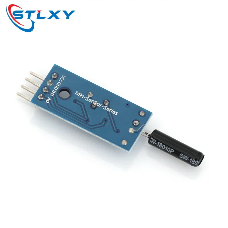 Stlxy SW18010P Vibration Sensor Module Normally Opened Type Vibration switch alarm sensor module for Arduino