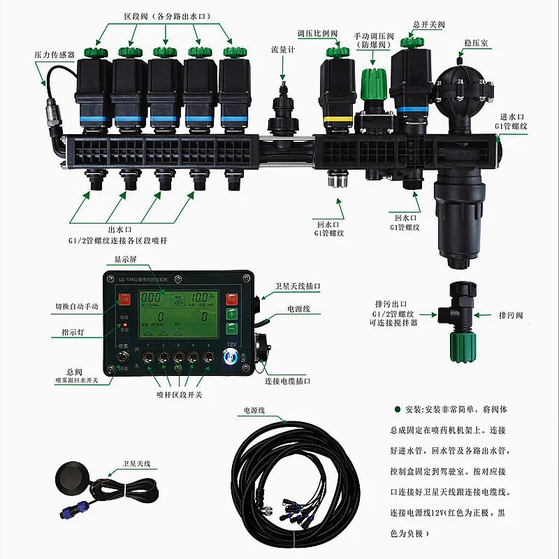 Agricultural Sprayer Dispenser, Liquid Distributor, Russian, English, English Version