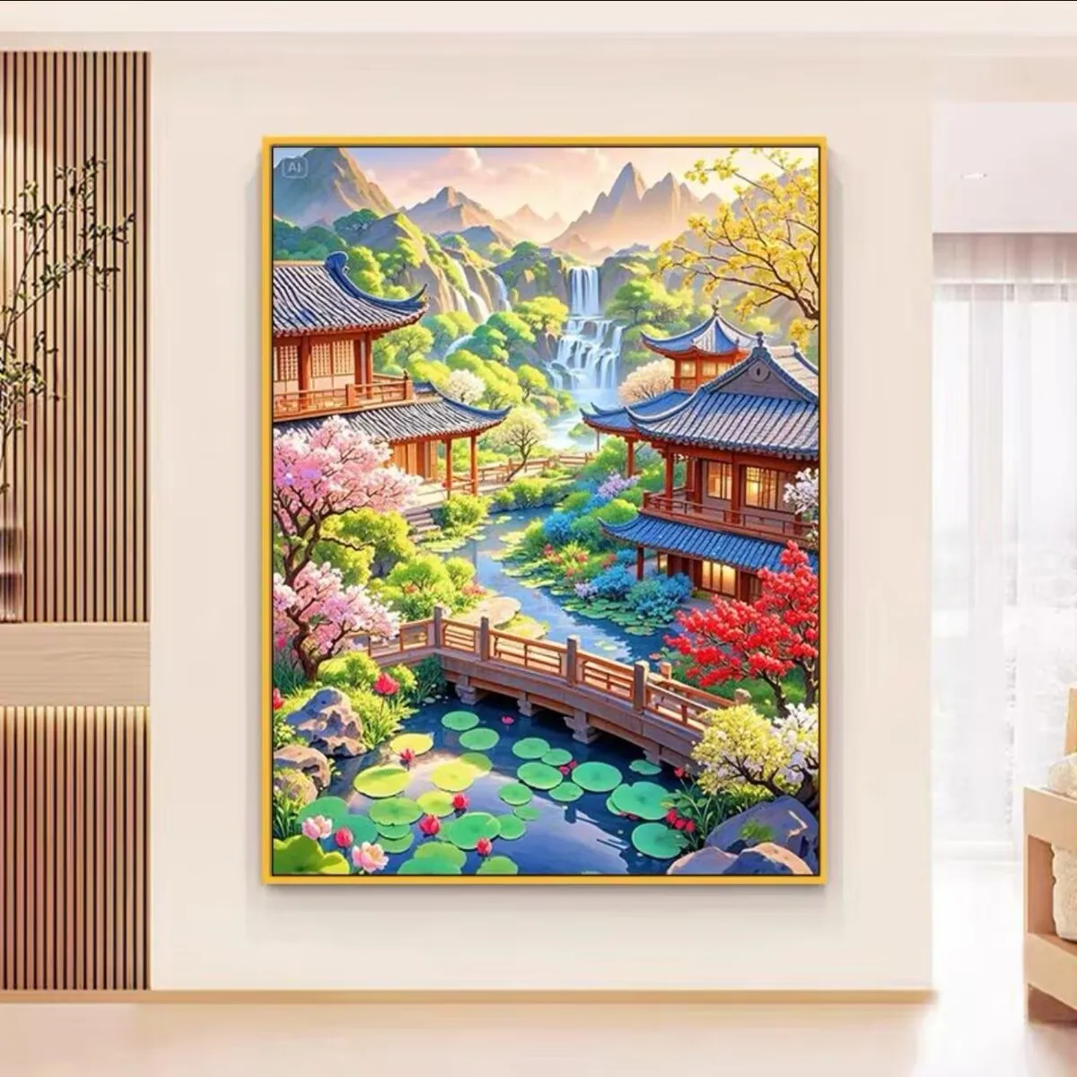

Beautiful Scenery cross stitch kit DIY 9CT 60X80CM Cotton Threads Embroidery Needlework Handmade Gift Decoration