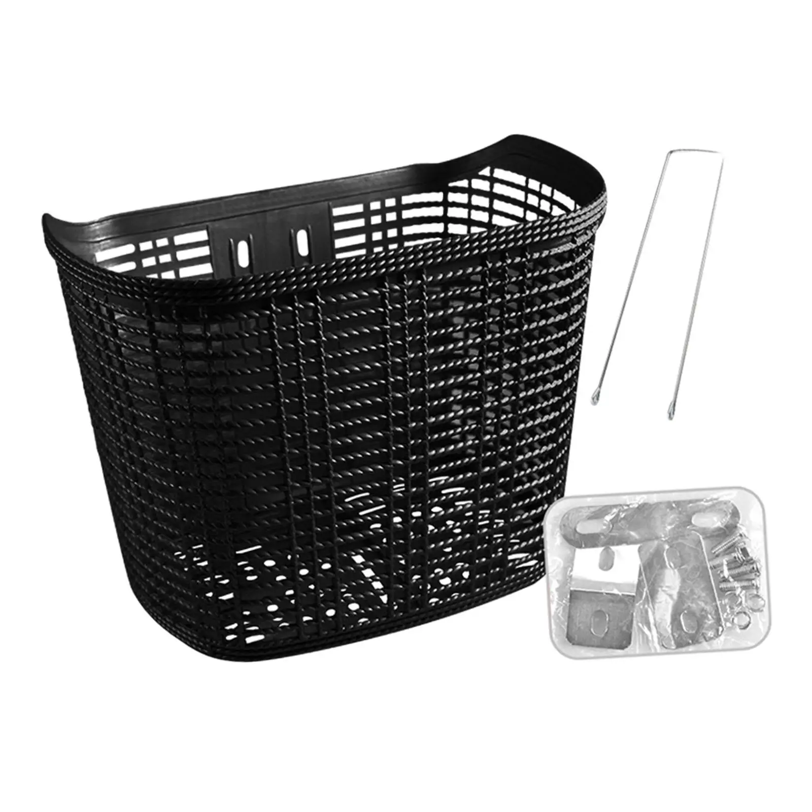 Bike Basket Bike Storage Basket with Strut Rainproof Front Frame Bike Basket Bike Hanging Basket for Mountain Bikes Shopping