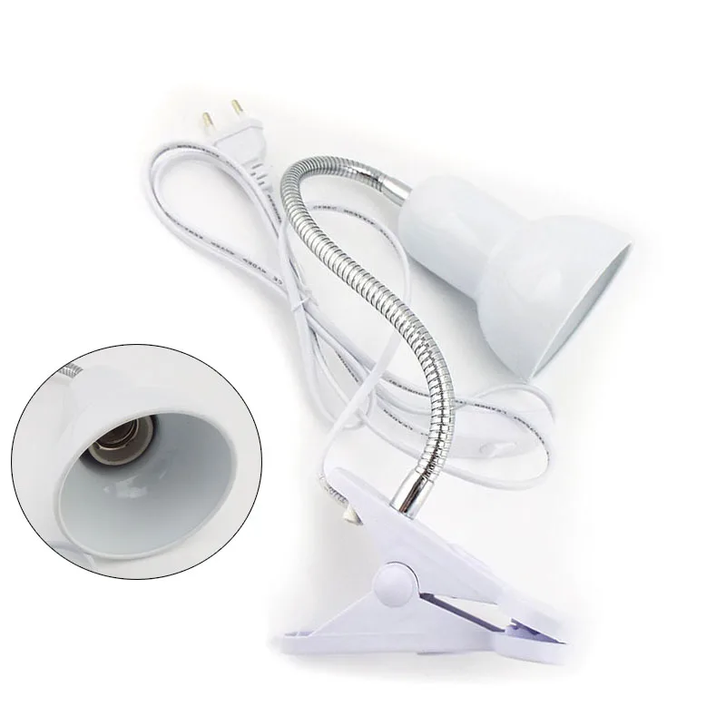 

E27 Reptile Heating Lamp cap Lampshade EU US plug Shower Clip Holder socket Calcium Supplement Lamp Lizard Turtle