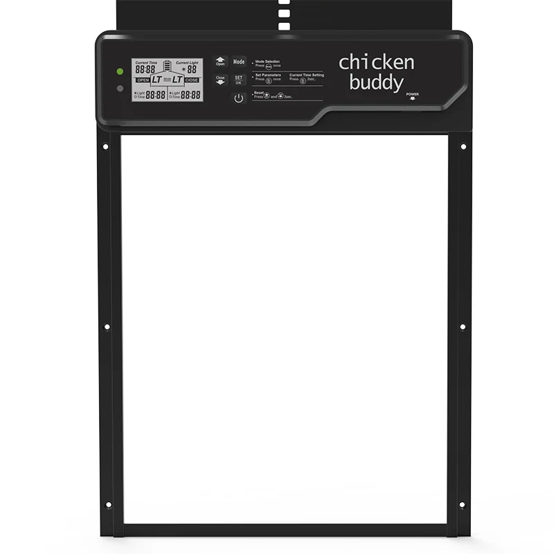 Remote-controlled Light-sensing Chicken Coop Door, Automatic Rolling Door, Pet and Home Cage Door, 24/7 Safety, Easy Install