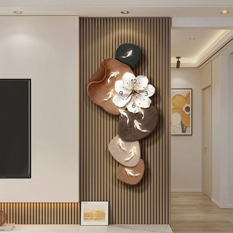 Creative Wall Mounted Clocks Modern Minimalist Mute Clock Living Room Bedroom Mood Light Clocks Indoor Decoration Quartz Clock