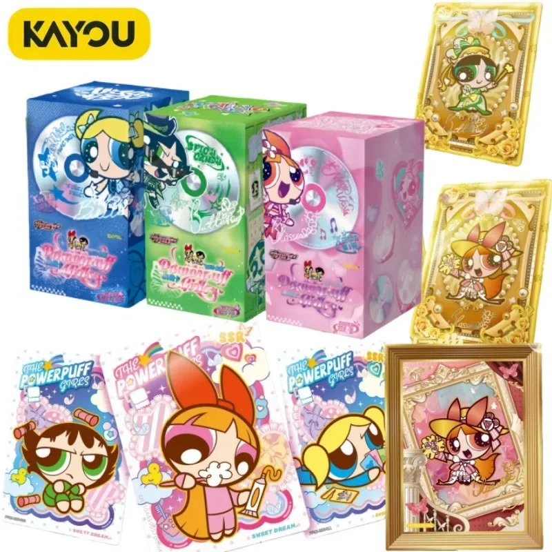

KAYOU Genuine The Powerpuff Girls Collection Card X Element Pack The First Collectible Card Original Box Toy Card Gift