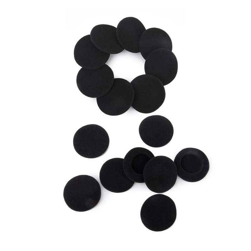 8 Pair Earphone Covers: 4 Pair 55Mm Replacement Earphone Pad Covers & 4 Pair 60Mm Pad Covers For Headset Headphone Black