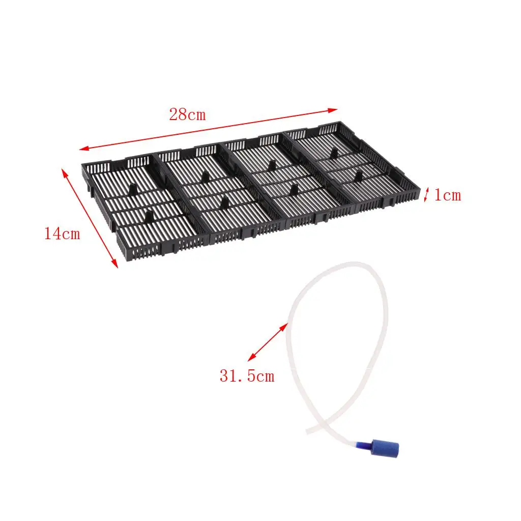 Aquarium Under Gravel Filter Fish Tank Filter Board Plate Air Tube Plastic RS-24P/28P/32P