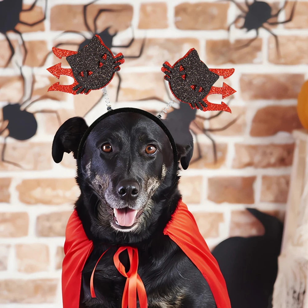 

4Pcs Pet Halloween Headdress Charming Festival Party Hat Headband Dog Cat Costume Pet Halloween Headband Dog Party Headbands