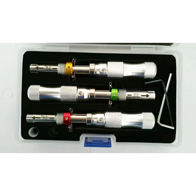 Klom Juego de llaves tubulares de 7 pines, herramientas de cerrajería, juego de selección