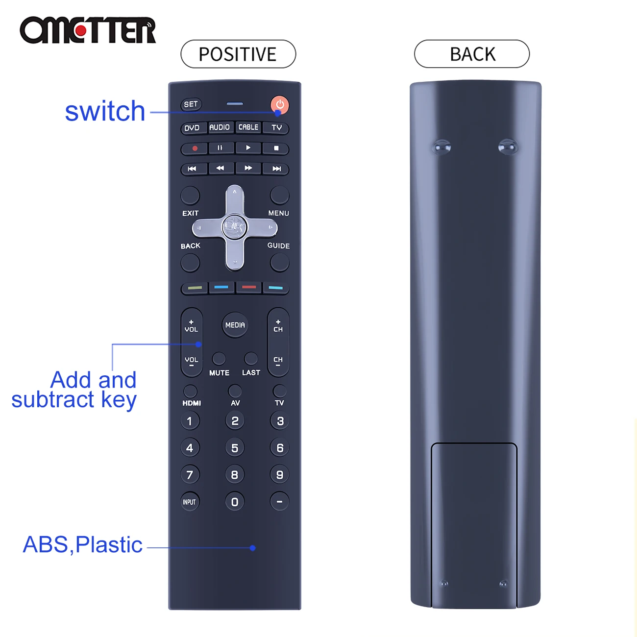 VUR12 per Vizio TV A Distanza di Controllo 0980-0306-0100 M320NV M370NV M420NV M421NV