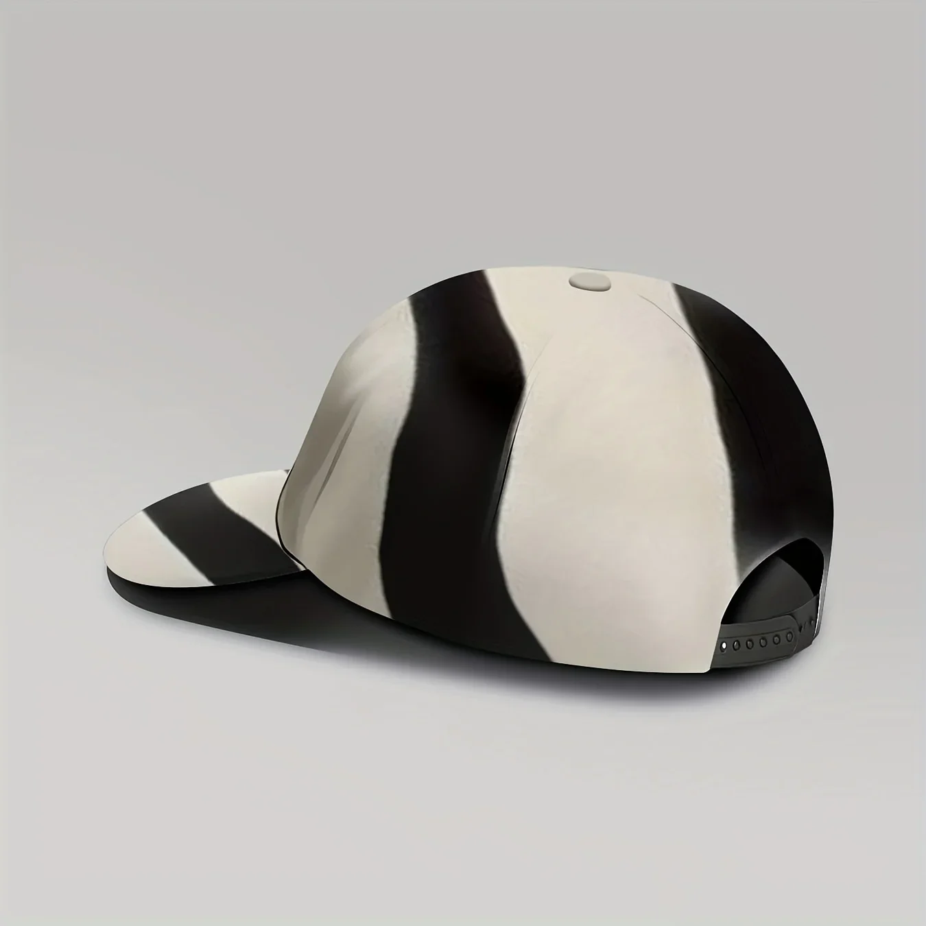 [Zebra Baseball Cap] 1pc Zebra Print Baseball Cap Compatible for Men & Women - UPF Sun Protection, Resistant, Adjustable Strap,