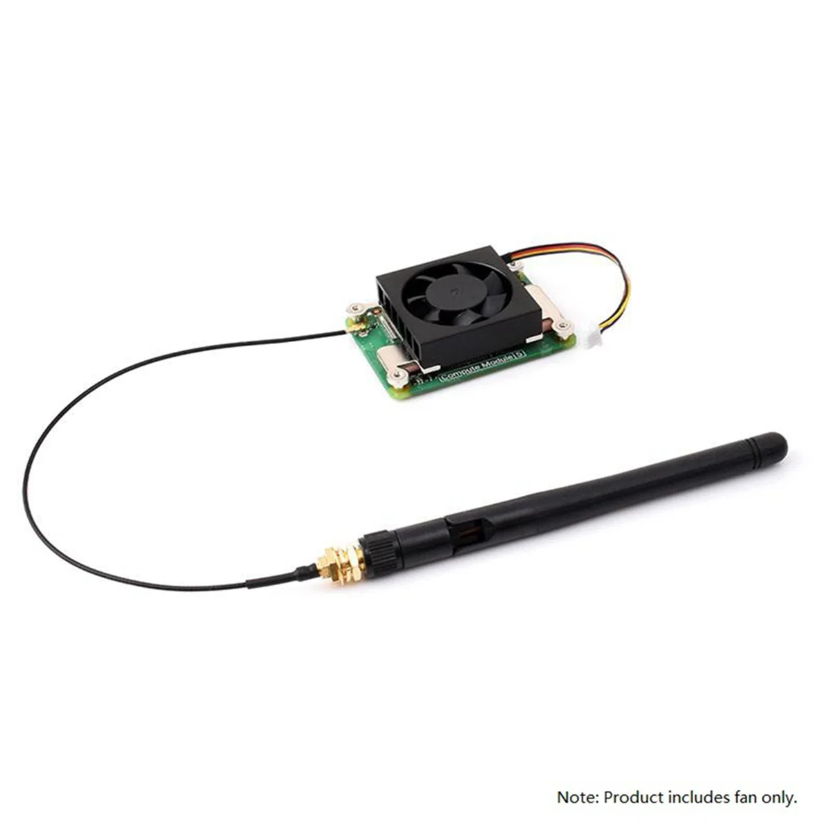 WDMG Lüfter für Raspberry Pi Compute Module 5, CM5 Kühlkörper Kühler Kühler, 5V Netzteil, mit Wärmebändern