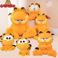 Original GARFIELD FAMILY Kawaii Soft Plush Toys Cute Cartoon Garfield Cat Odie Stuffed Animals Peluche Dolls Birthdays Gifts Kid
