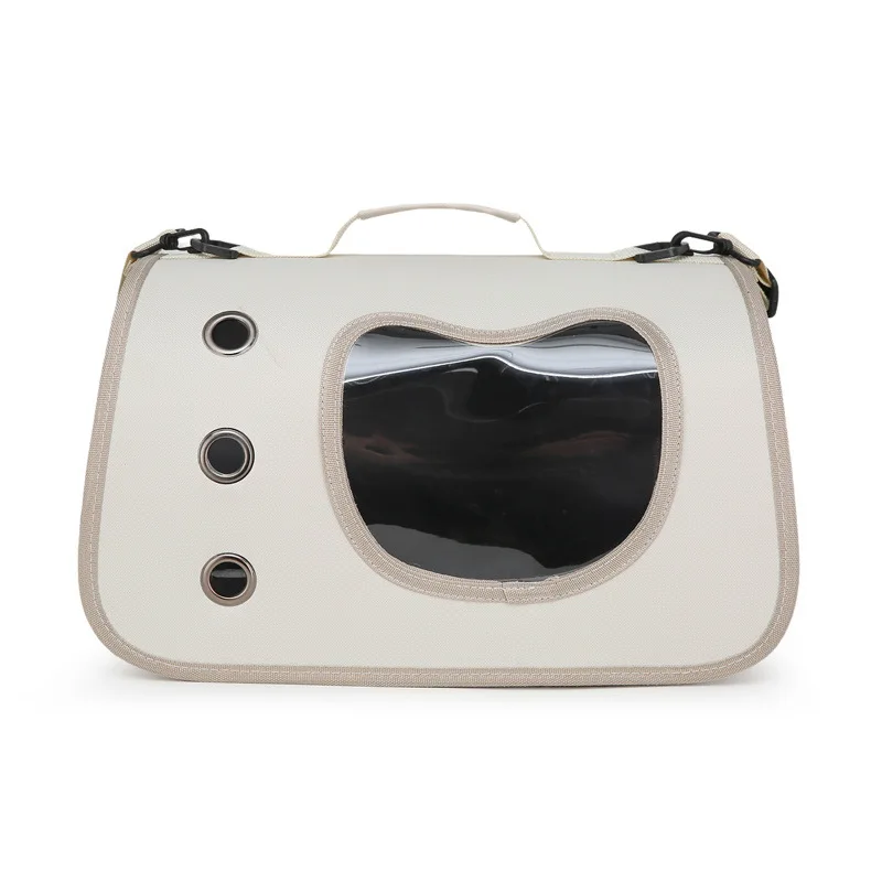 

Large-Capacity Breathable Pet Shoulder Bag | Side Opening Crossbody Carrier for Cats & Small Dogs | Car-Friendly Portable Design