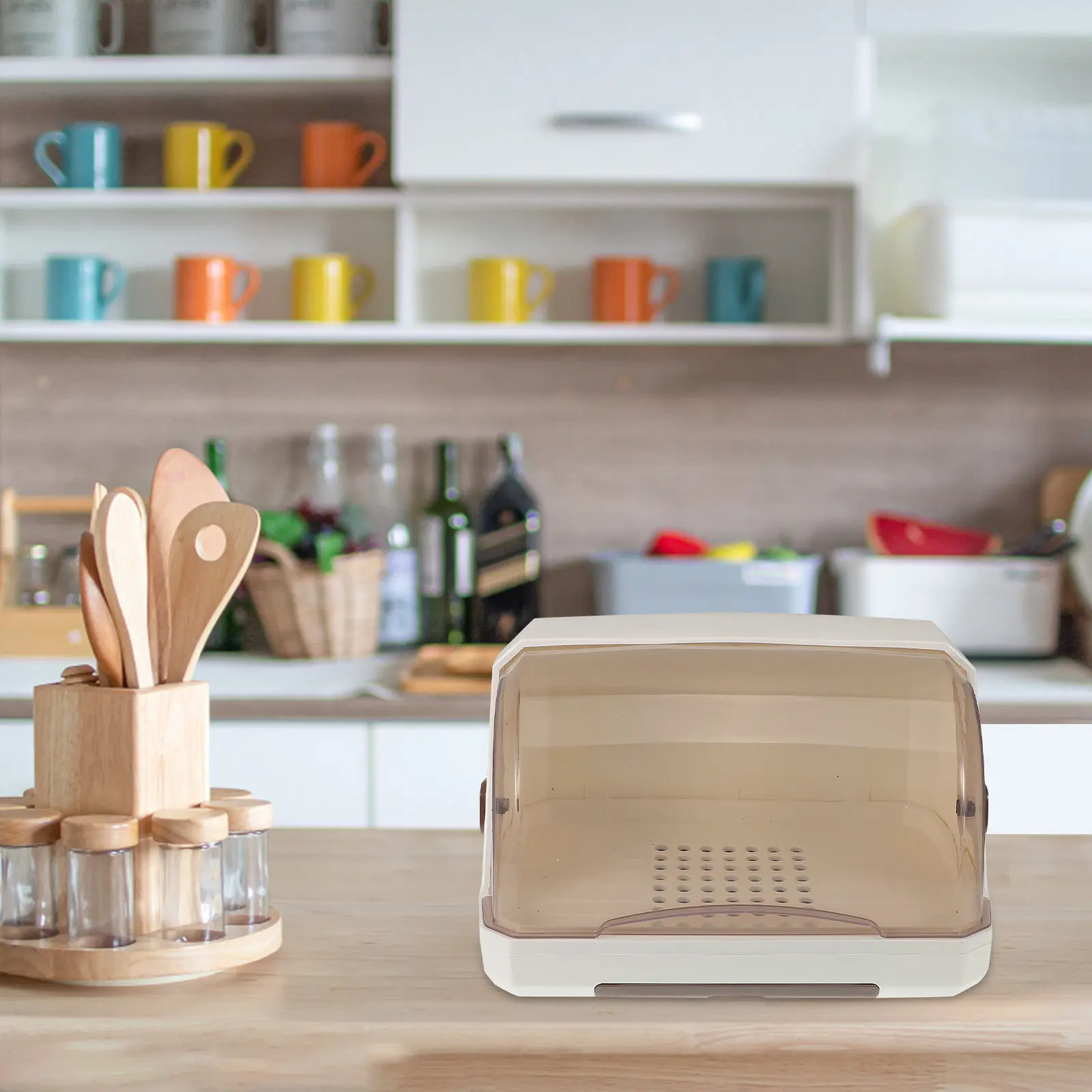 

Baby Bottle Drying Rack Countertop Cup Storage Tray Desktop Cup Organizer Lid Nursing Bottles Cups Organizer Storage