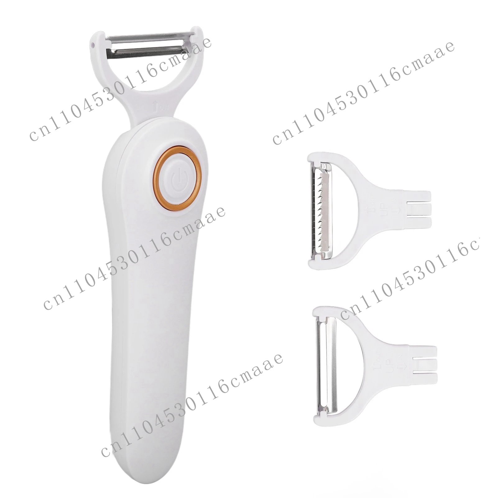 

New Electric Peeler Handheld Fruit and Vegetable Peeler with 3 Household Cutting Heads