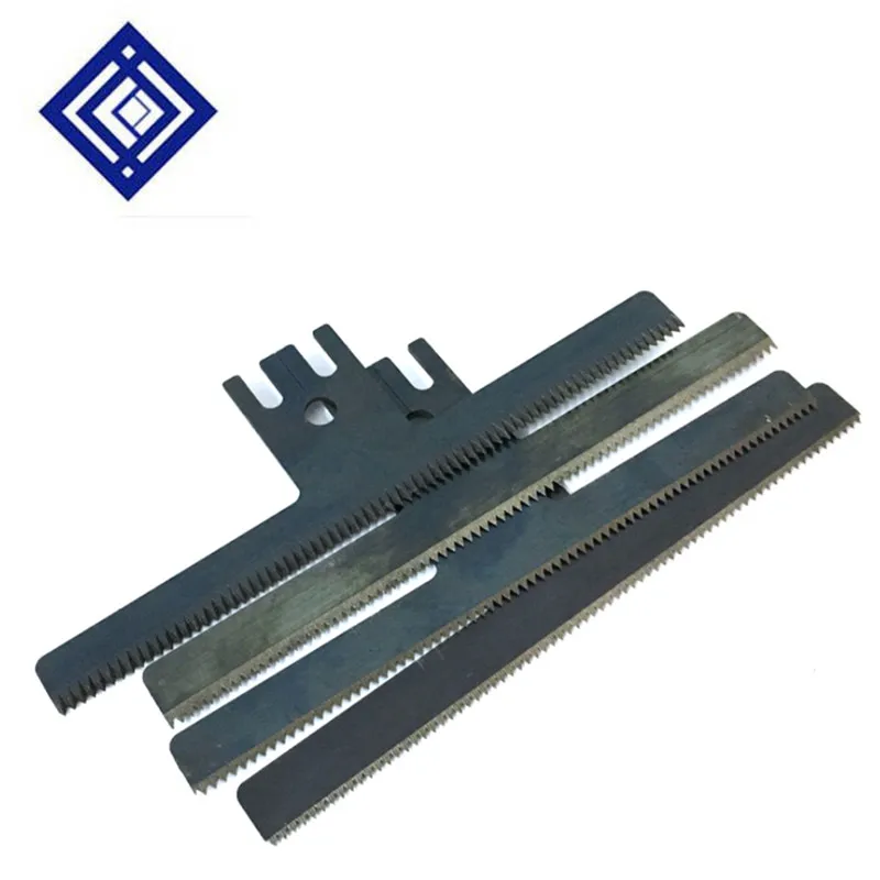 T Type Cutter Blade Length 160mm Thickness 2.0mm For Packing Machine Sawtooth Wave Cutter