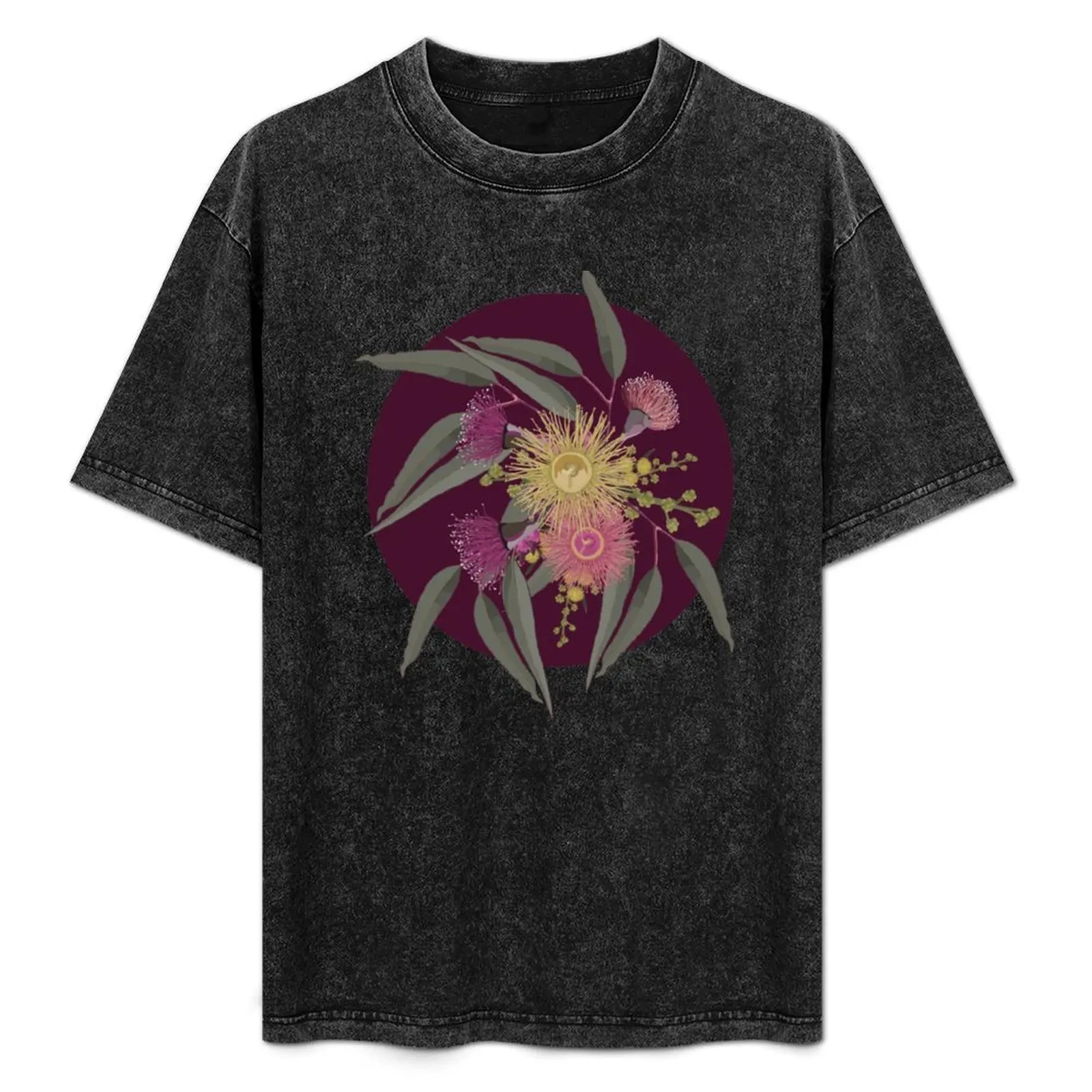 Australian Tropical Blooms - Vintage Purple and Pink Palette T-Shirt rapper graphic tees Louboutins black t-shirts for men