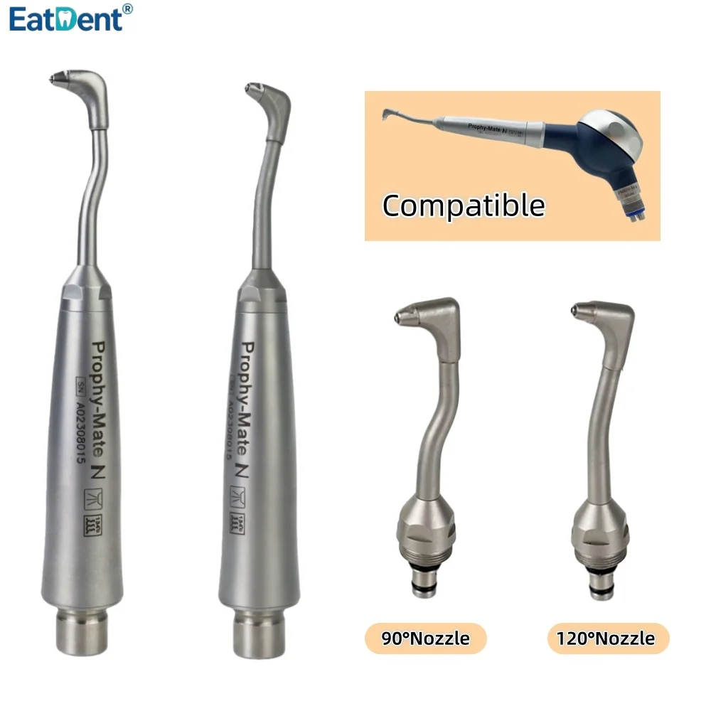 Dental Handpiece for NSK Prophy-Mate Neo Clinic Intraoral Air Polishing System Prophy System - 90° & 120° Angles Compatible Set