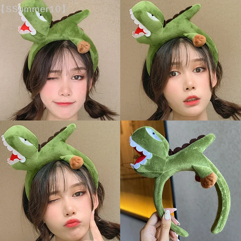 【SSummer10】Lovely Animal Accessories Party Headwear Hair Hoop Shark Dinosaur Cartoon Hair Clip【SS】