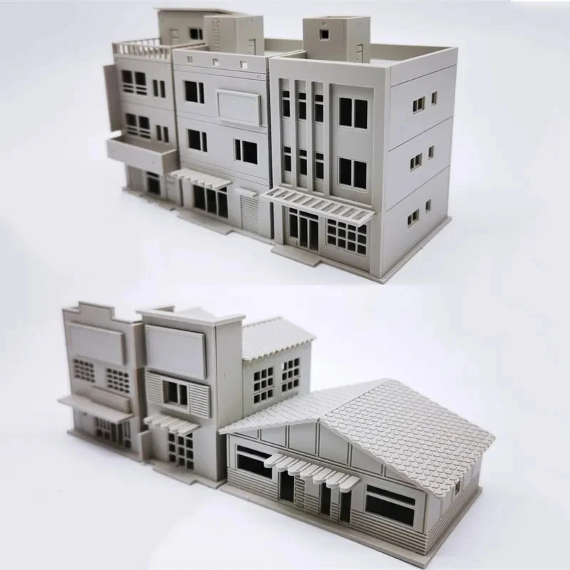 1/64 1/87 HO 1/150 N Scale Building Model European Style Villa House Model Train Scene Miniature Collection Sand Table Landscape