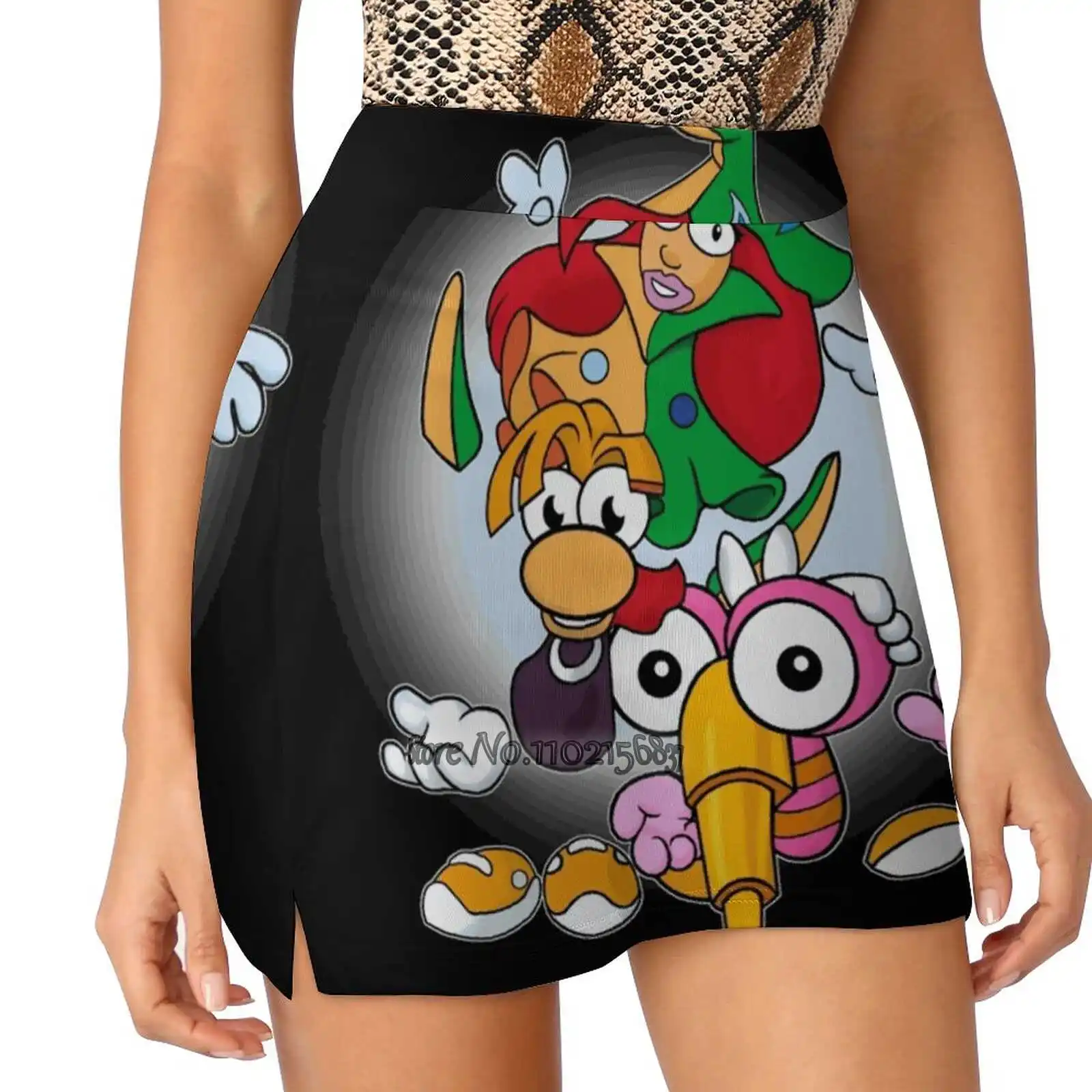 Say Cheese! S-4Xl Tennis Skirts Golf Fitness Athletic Shorts Skirt With Phone Pocket Rayman Bzzit Betilla Original First 1995