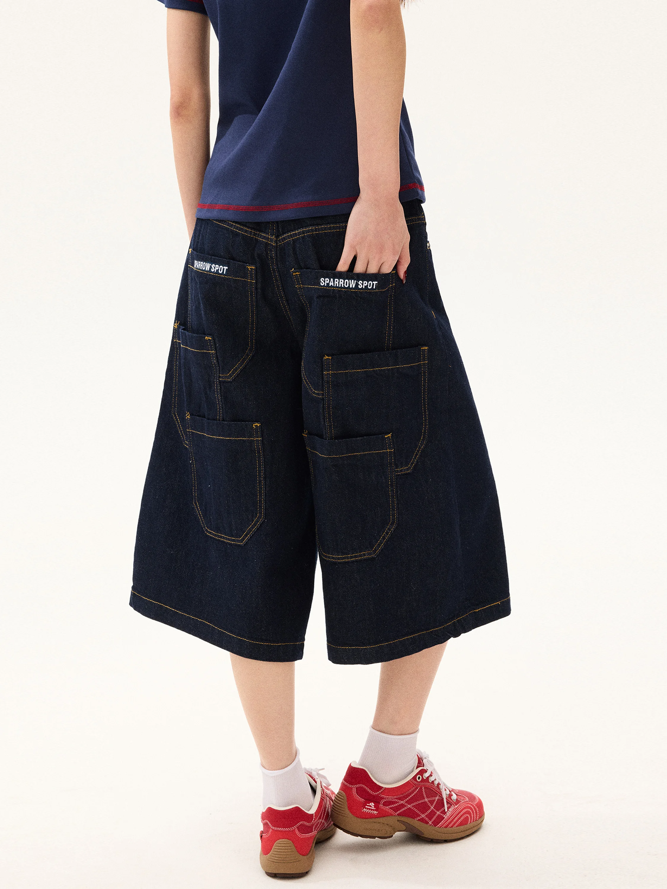 

American Sle Straight Leg Jeans Men's Women's Wide Leg Pants Seven-Foot Design Sensation Monoment Casual Jeans