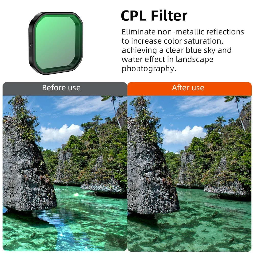 BRDRC عدسة تصفية ل Insta360 Ace Pro 2 ملحقات الكاميرا ND مرشحات عدة UV CPL عدسة محايدة الكثافة مرشح الإفراج السريع