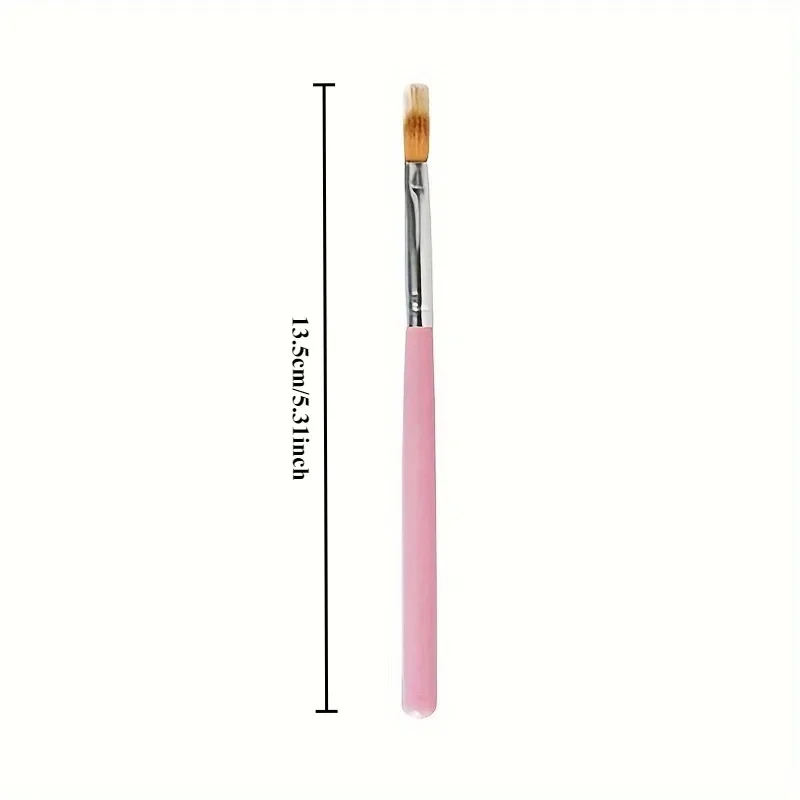 1/2PCS Pennello per unghie con sfumatura di colore Pennello per unghie Penna per fiori Strumento per unghie Dettagli fini Pennello multifunzionale