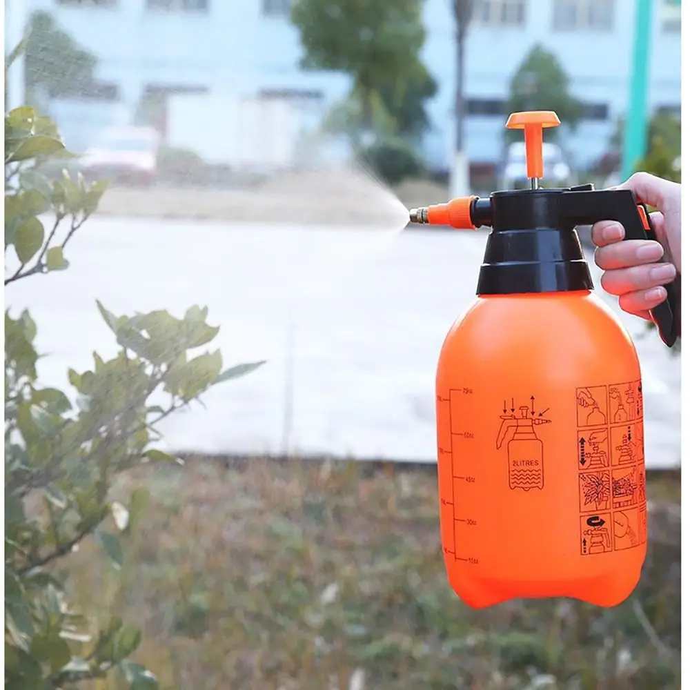 

2L Capacity Watering Pot Adjustable Nozzle Thickened Material Spray Bottle Gardening Use Manual Pressurized Garden Sprayer