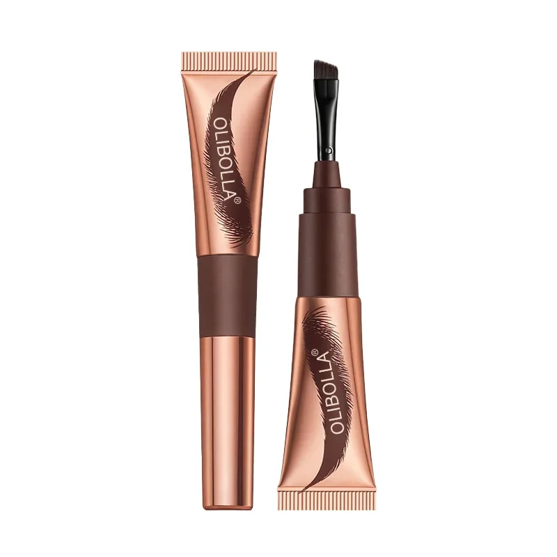 Gel para cejas de cuatro colores, resistente al agua y de larga duración, semipermanente, líquido marrón Natural, potenciador de cejas, tatuaje y tinte de cejas, maquillaje