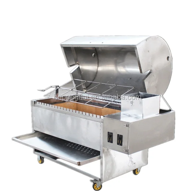 

Outdoor Barbeque Portable Charcoal Lamb Pig Chicken BBQ Gas Grills Roasting Machine