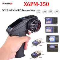 DUMBORC X6PM-350 RC Transmitter and Receiver Kit BL3F/P6FG/P6FP/P4FMG 2.4GHZ RC Controller 6CH RC Car Boat Tank Model Part Toy