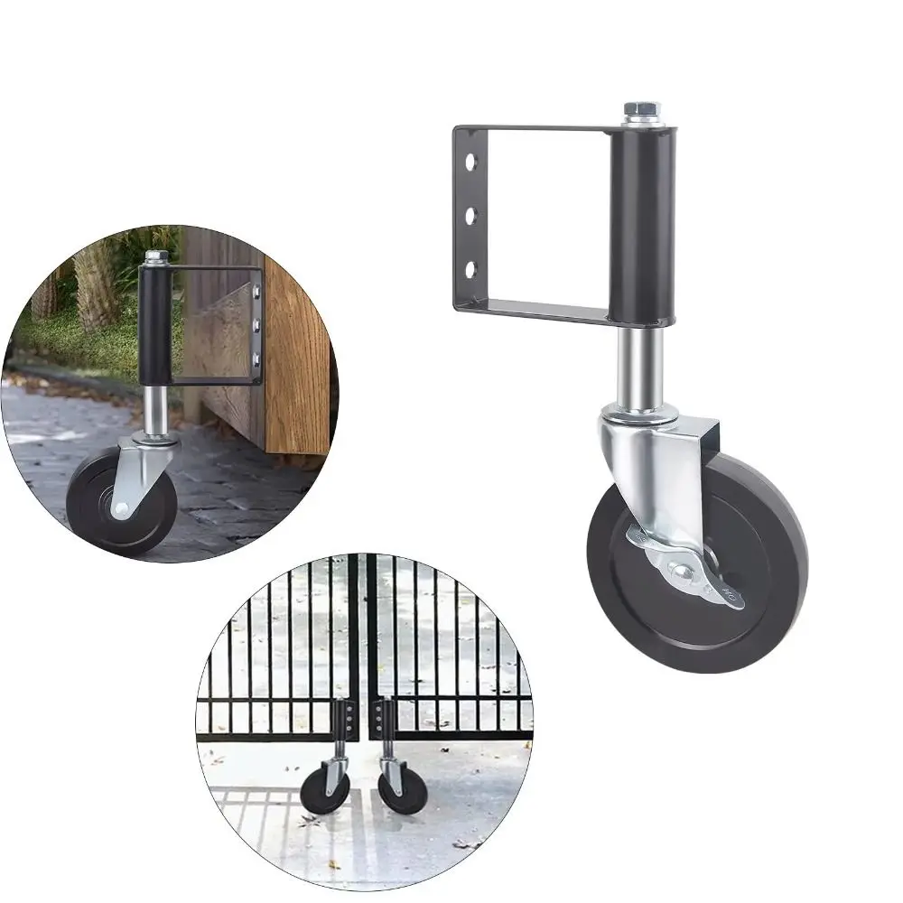 With Brake Universal Wheel Suppress Vibration Spring Loaded 360° Rotate Gate Wheels 220LBS Capacity Built-in Double Ball