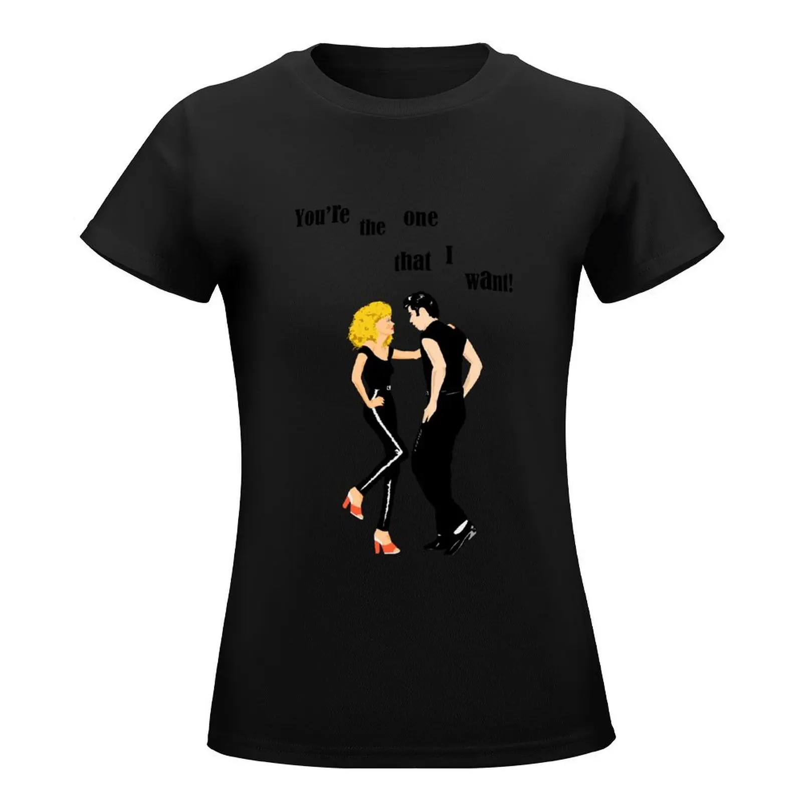 Grease You're the One That I Want T-Shirt tops graphics graphic t-shirts for Women