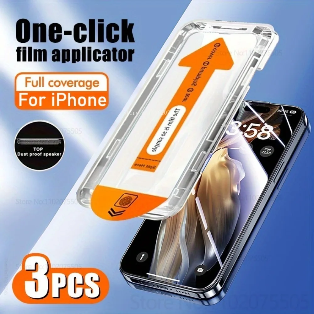 

3 шт. закаленное стекло высокой четкости для iPhone 17Air 15 16 Promax 11 12 13 Promax 9H Твердость 17 Promax 14 Plus Защитная пленка для экрана