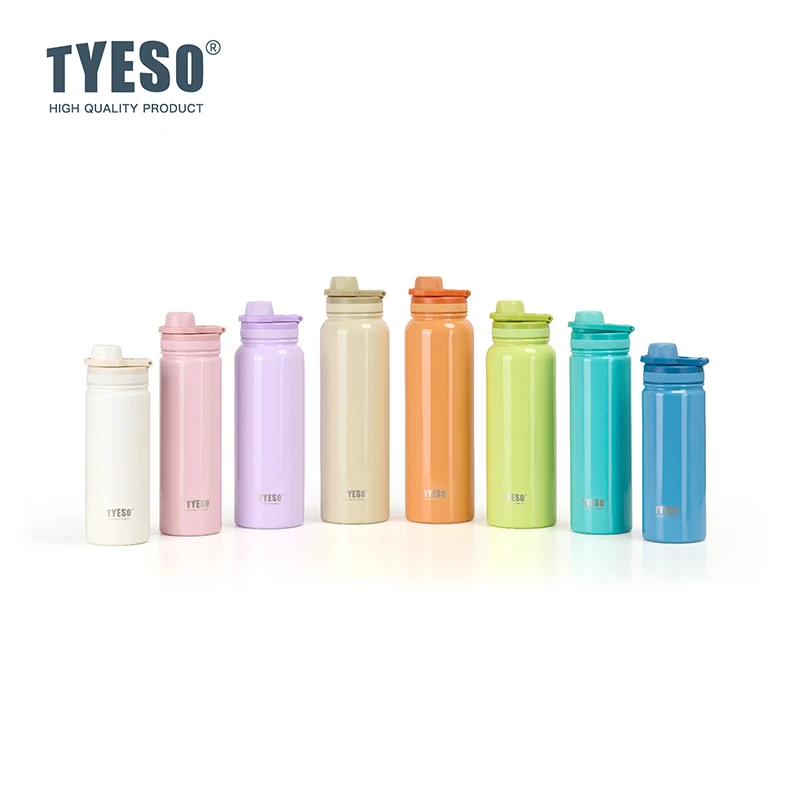 TYESO TS-8724/TS-8725 Vacuum Insulated Tumbler, Cooler & Warmer, with Straw Handle, Sports Bottle, 1050ml, 1200ml