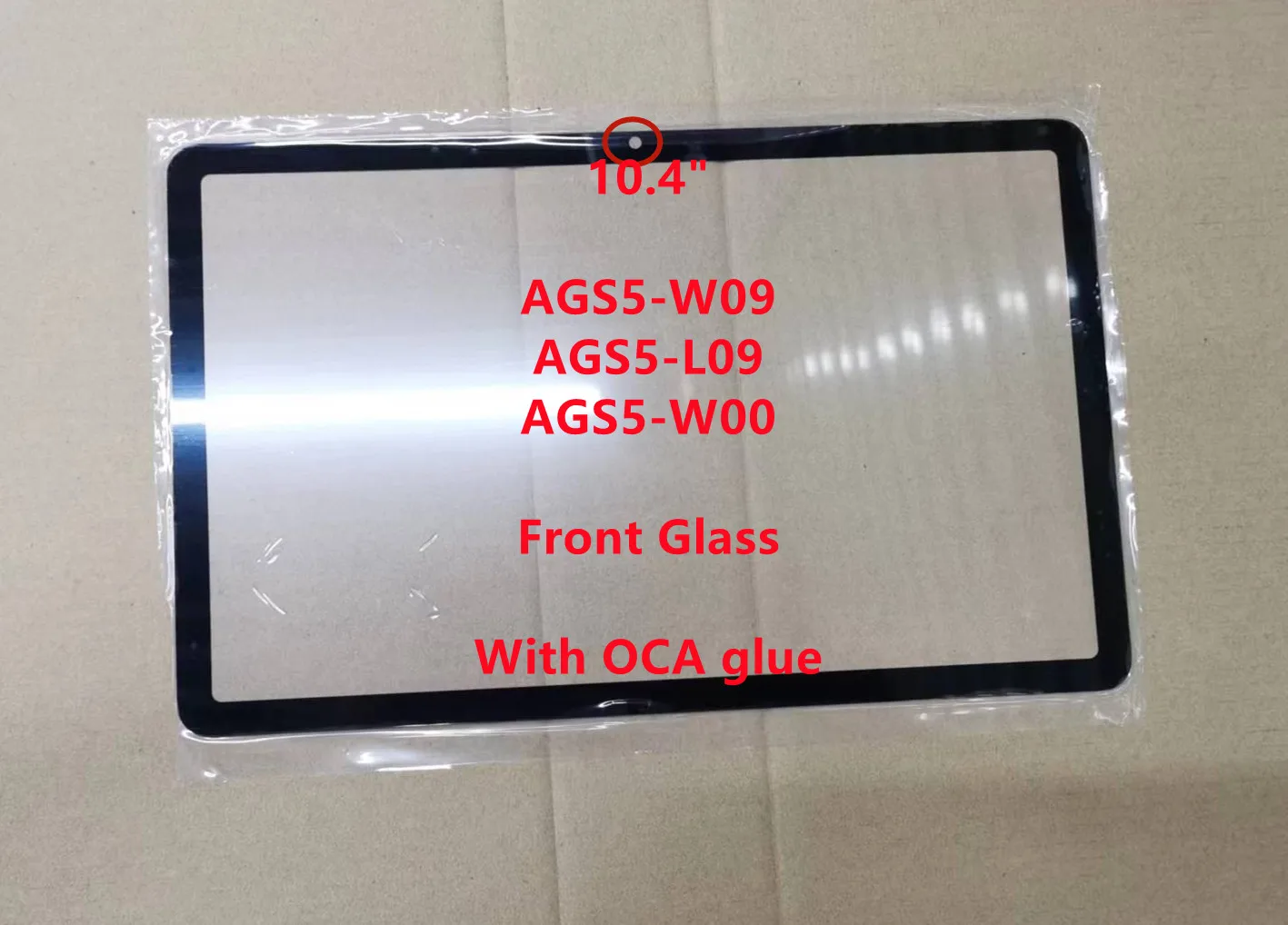 Pantalla táctil de cristal frontal para Huawei MatePad, Panel exterior LCD con prueba de pegamento OCA, 10,4 pulgadas, Original, para AGS5-W09 SE AGS5-W00, AGS5-L09