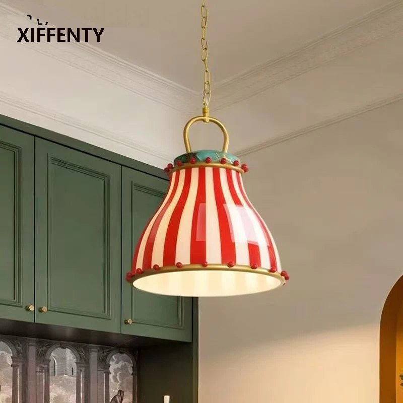 Circus Restaurant Chandelier Dreamy Colorful Glass Glass Scene Dining Table Bar Decorative Ambient Light