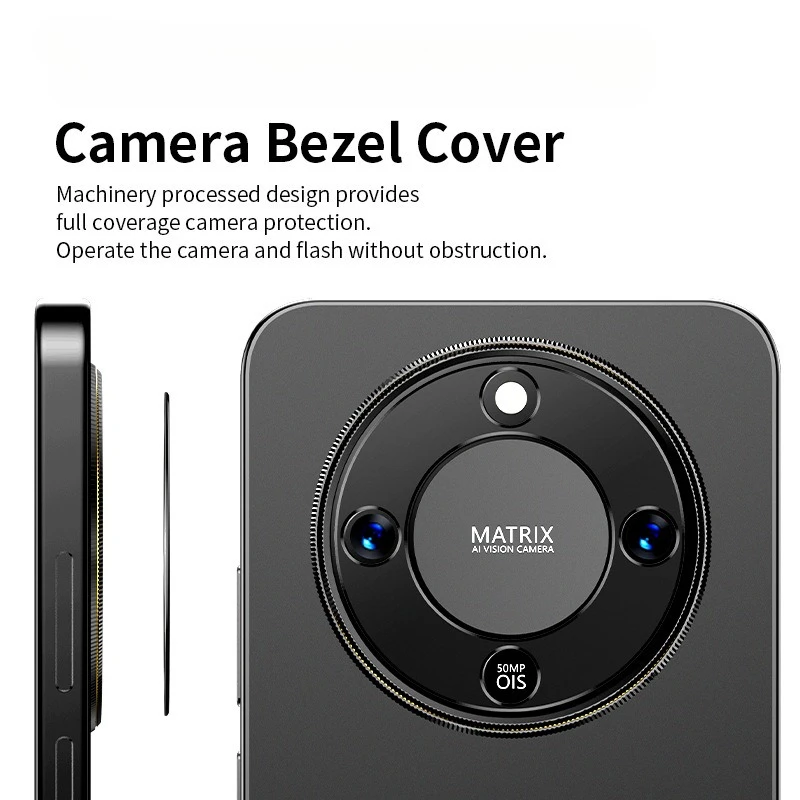 화웨이 아너 X70용 알루미늄 메탈 후면 카메라 렌즈 커버, HONOR X 70용 렌즈 링 필름